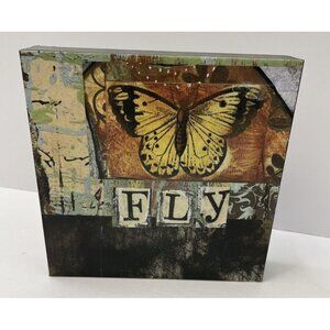 Kelly Rae Roberts Collection Fly 6" X 6" Wall Desk Print Art - EUC